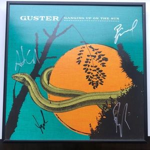 Signed and framed Guster Album cover